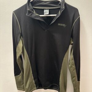 DSG Black and Olive Long Sleeve Top